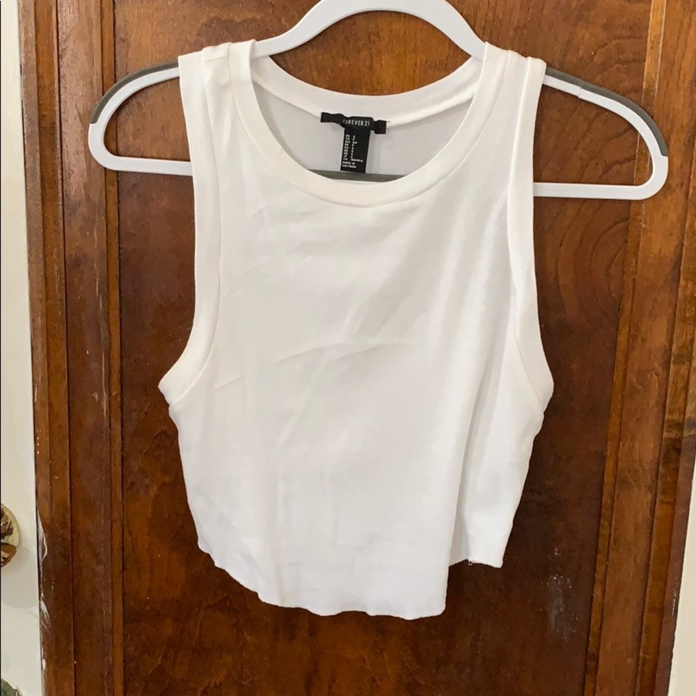 White Crop Tank Forever 21